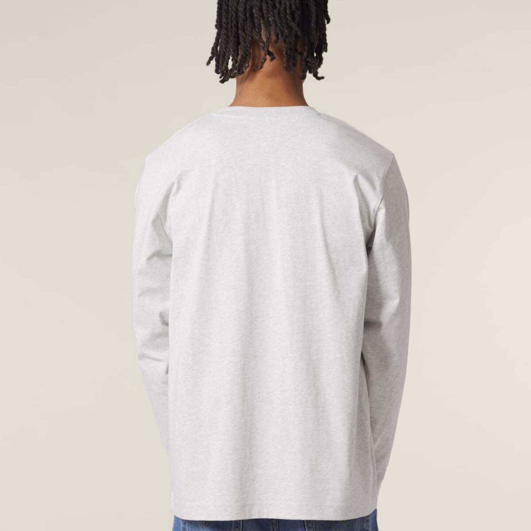Freestyler Long Sleeve Cool Heather Grey Studio Back Main 0