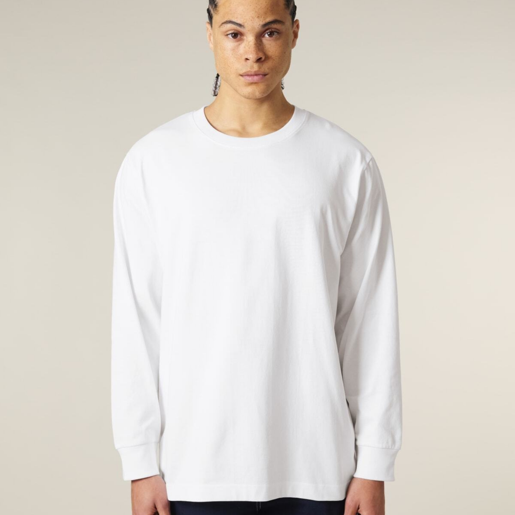 Freestyler Long Sleeve White Studio Front Main 1