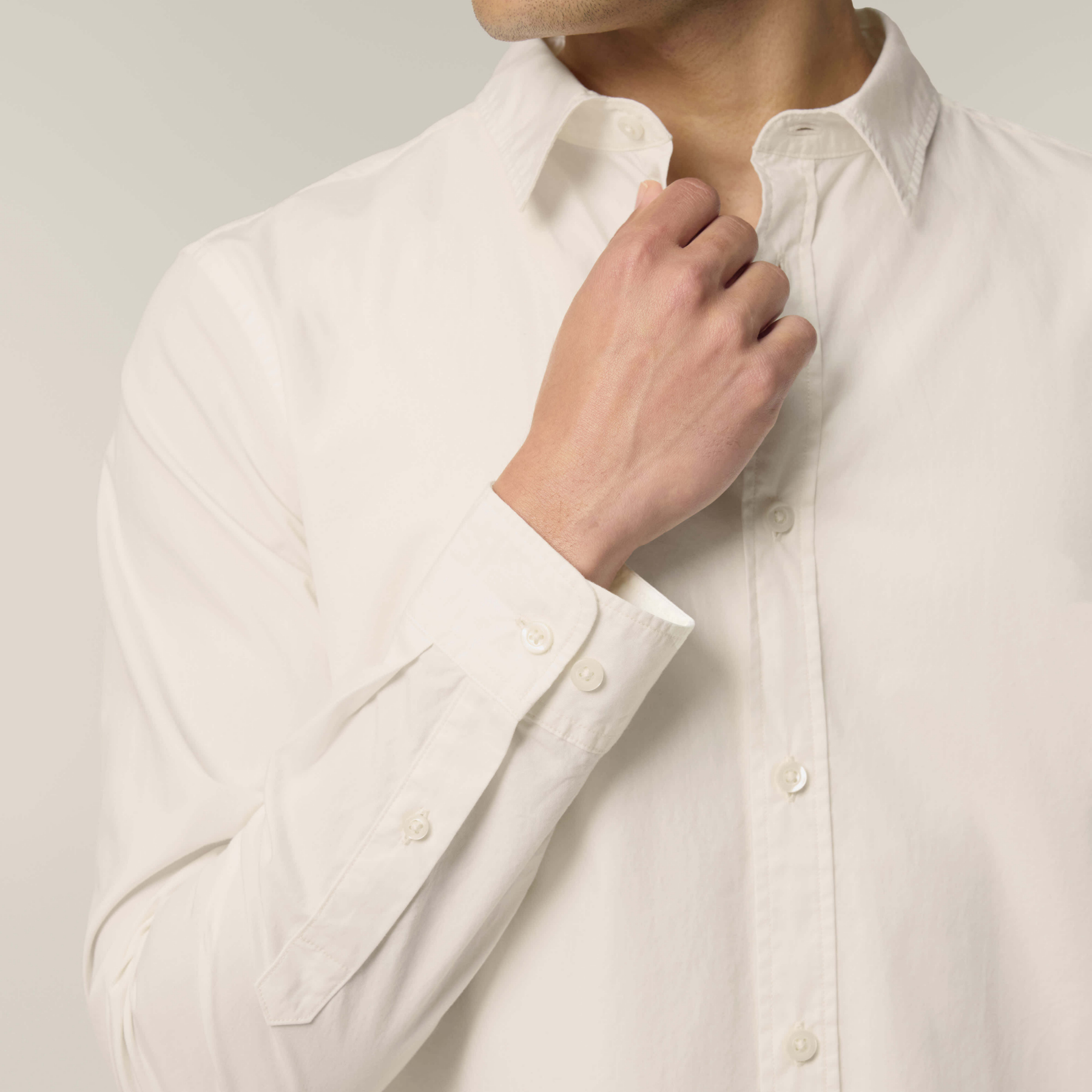 Stanley Styler Shirt Cream Studio Front Detail 0