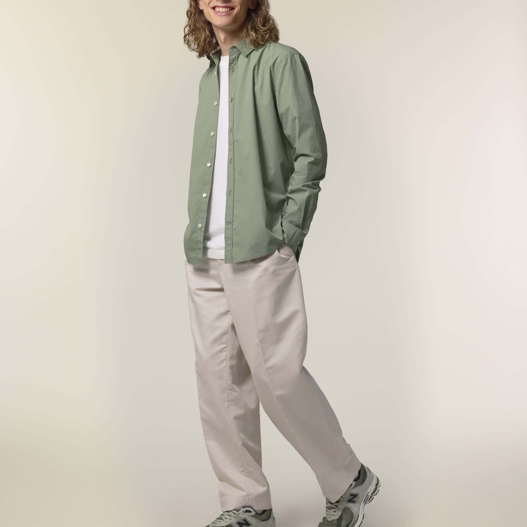 Stanley Styler Shirt Soft Khaki Studio Front Main 0