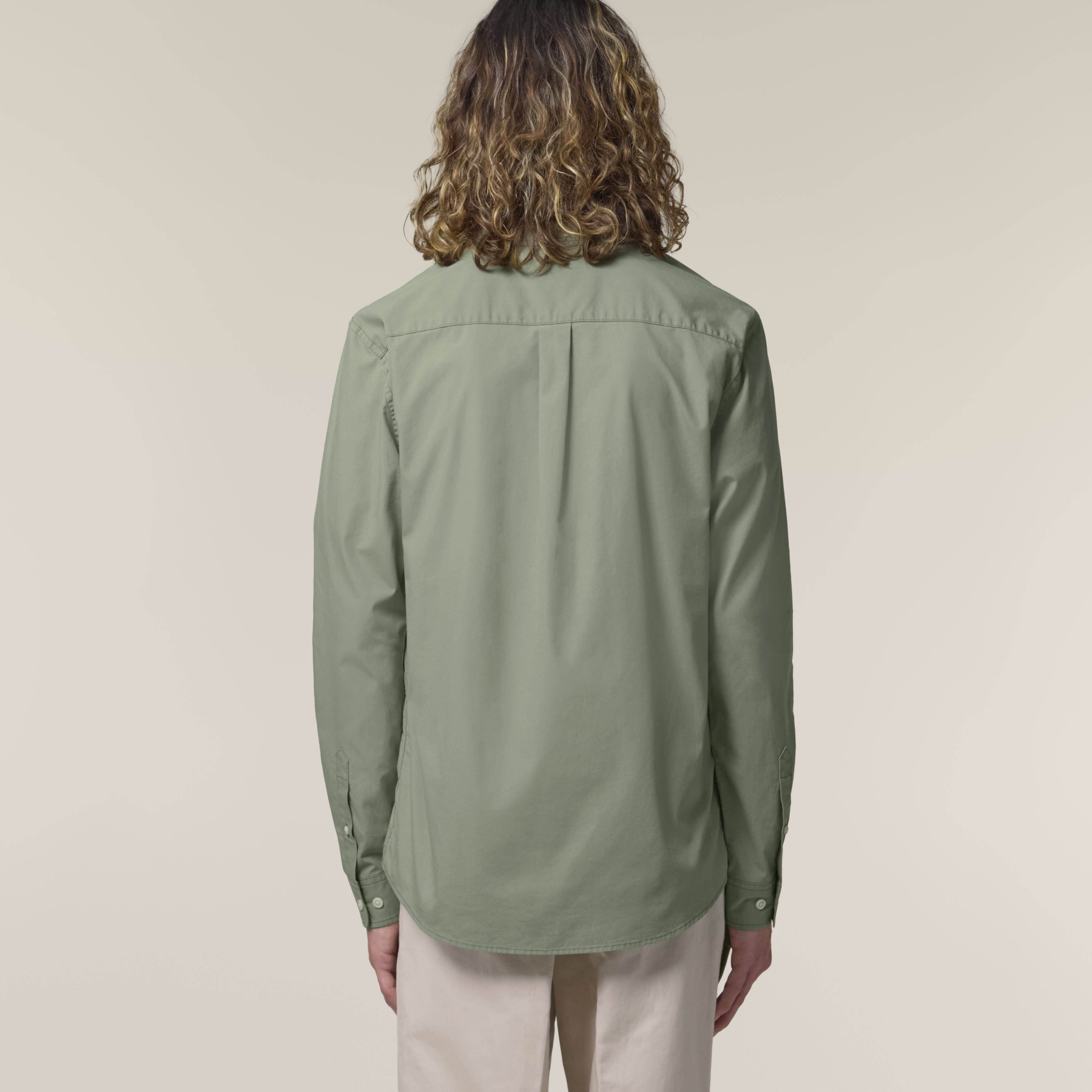 Stanley Styler Shirt Soft Khaki Studio Back Main 0