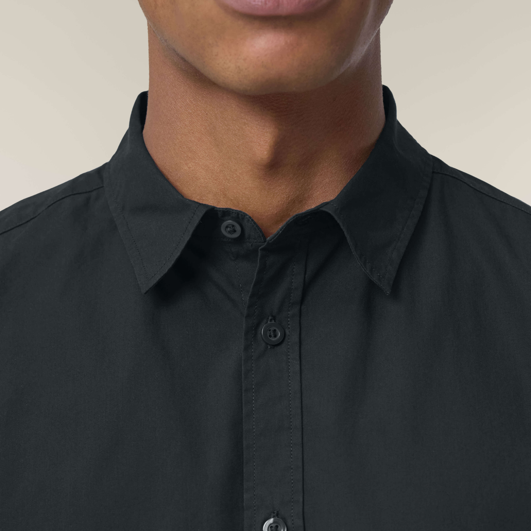 Stanley Styler Shirt Black Studio Front Detail 0