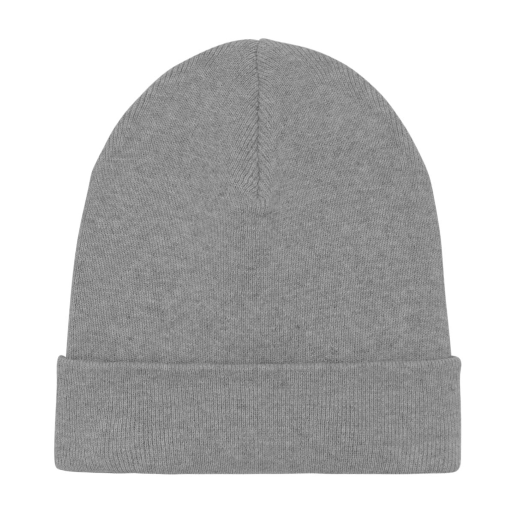 Rib Beanie Mid Heather Grey Packshot Front Main 0