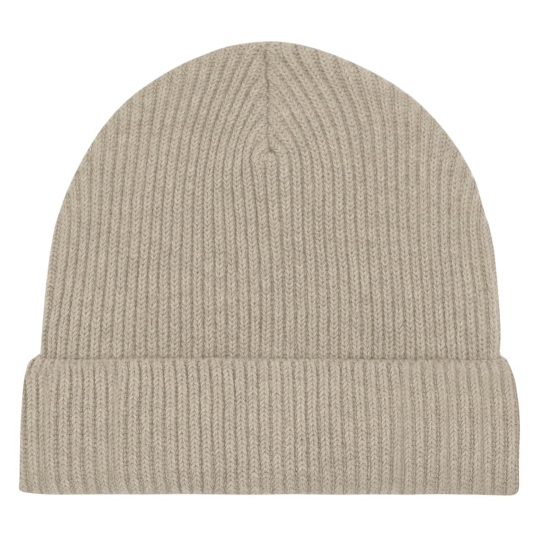 Fisherman Beanie Heather Sand Packshot Front Main 0